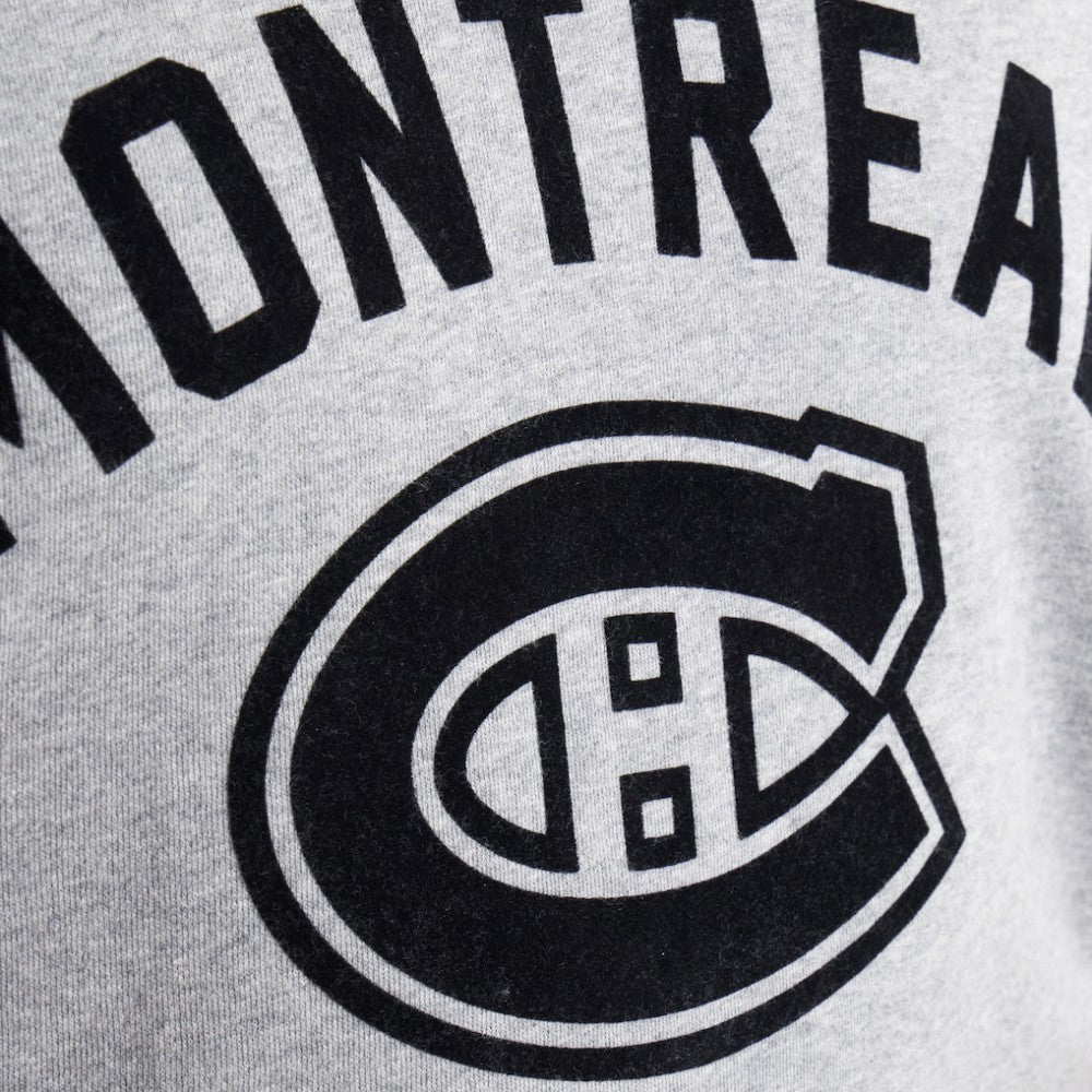 Montreal Canadiens Todd Snyder by Fanatics Relaxed Canadian Fleece Crew - Athletic Heather Gray - NHL