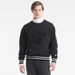 Utah Mammoth Todd Snyder by Fanatics Relaxed Canadian Fleece Crew - Black - NHL