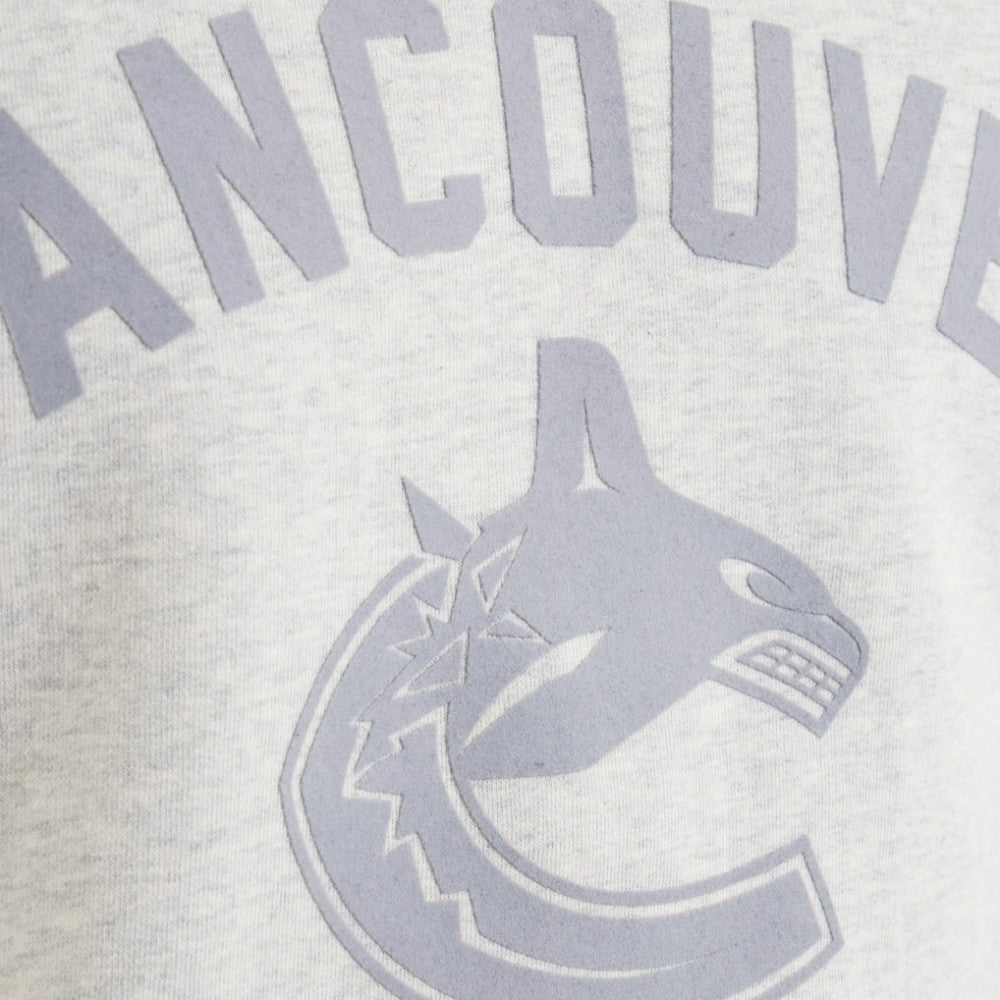 Vancouver Canucks Todd Snyder by Fanatics Relaxed Canadian Fleece Crew - Heather Gray - NHL