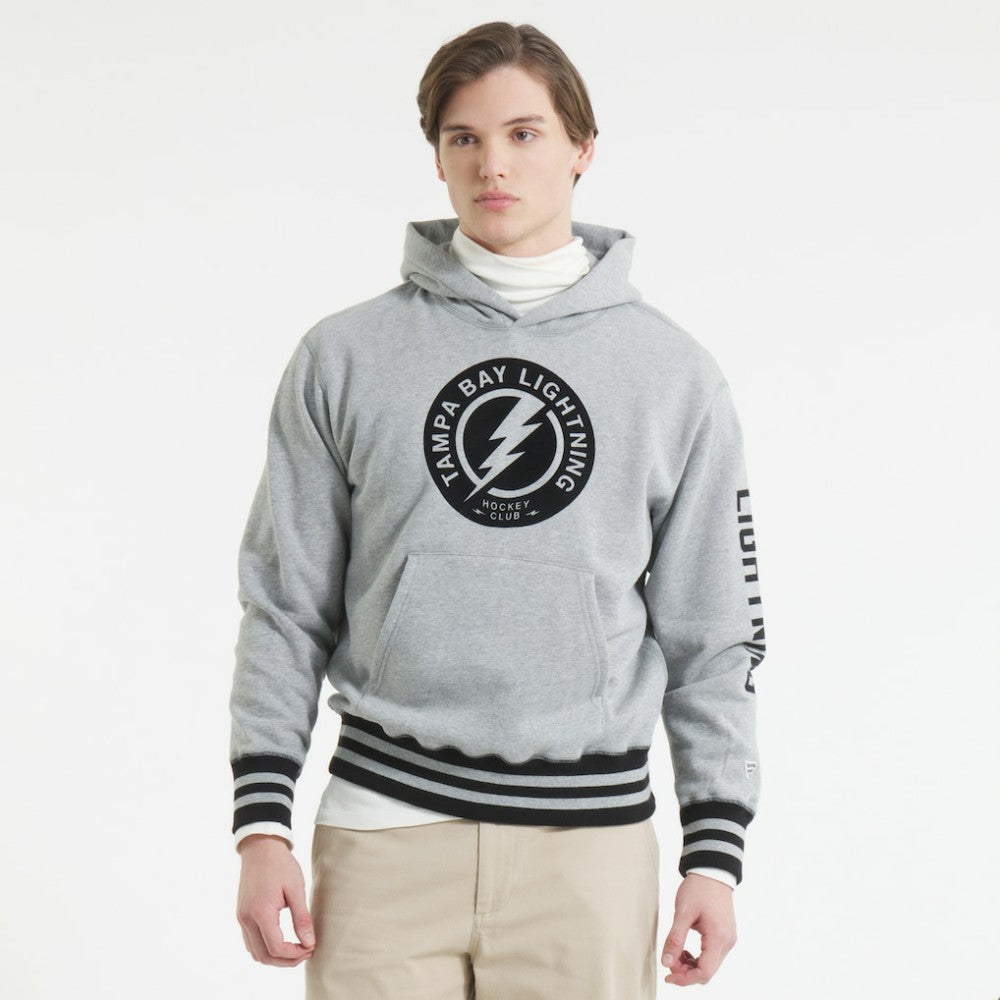 Tampa Bay Lightning Todd Snyder by Fanatics Relaxed Canadian Fleece Hoodie - Athletic Heather Gray - NHL