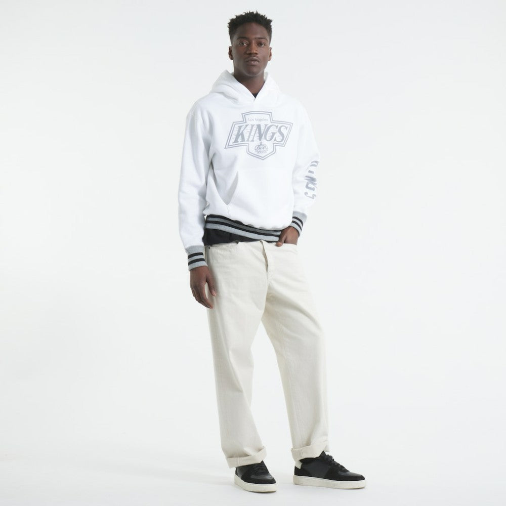 Los Angeles Kings Todd Snyder by Fanatics Relaxed Canadian Fleece Hoodie - White - NHL