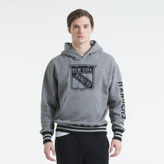 New York Rangers Todd Snyder by Fanatics Relaxed Canadian Fleece Hoodie - Dark Heather Gray - NHL