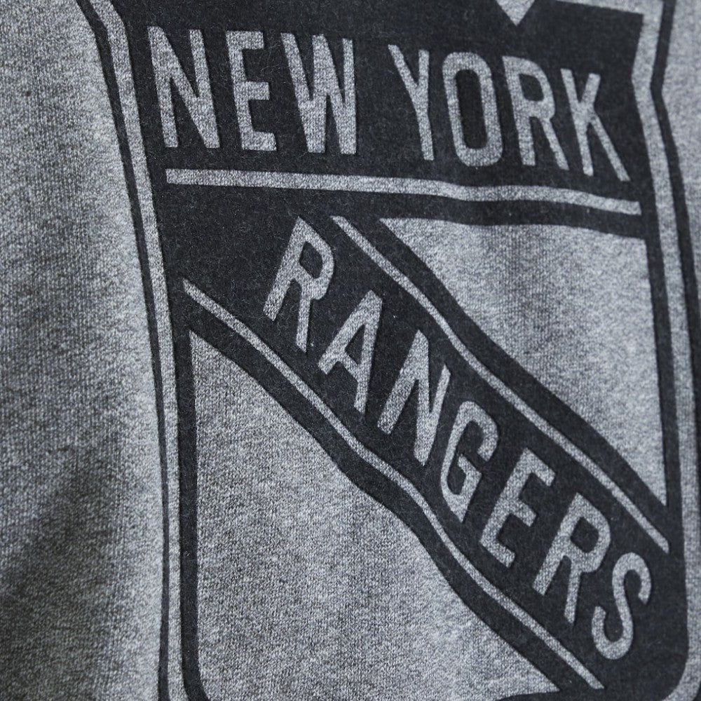 New York Rangers Todd Snyder by Fanatics Relaxed Canadian Fleece Hoodie - Dark Heather Gray - NHL