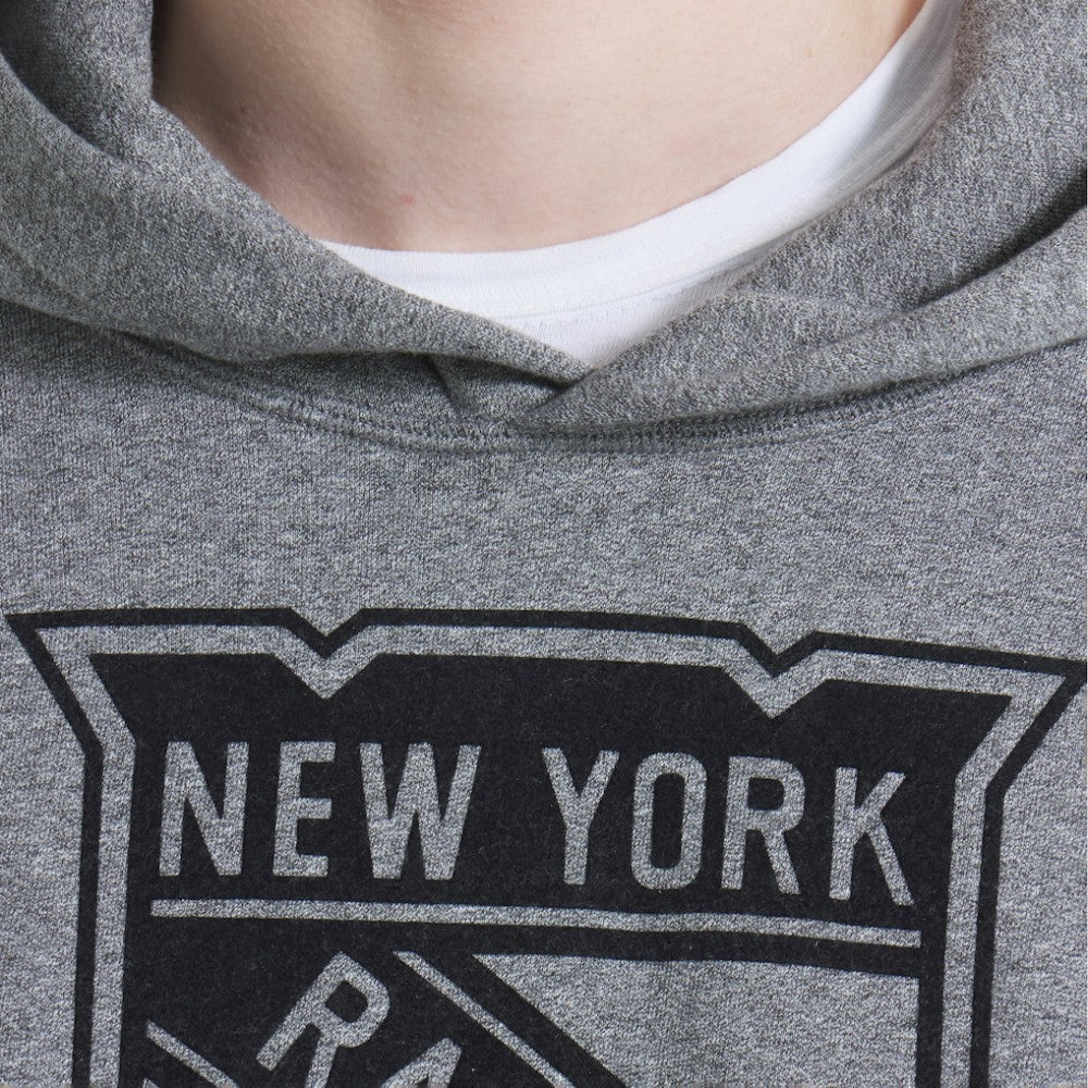 New York Rangers Todd Snyder by Fanatics Relaxed Canadian Fleece Hoodie - Dark Heather Gray - NHL