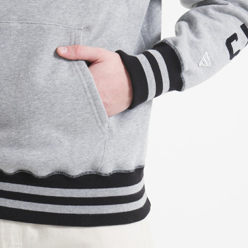 Edmonton Oilers Todd Snyder by Fanatics Relaxed Canadian Fleece Hoodie - Athletic Heather Gray - NHL