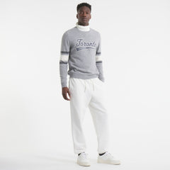 Toronto Maple Leafs Todd Snyder by Fanatics Cashmere Crew Sweater - Athletic Heather Gray - NHL