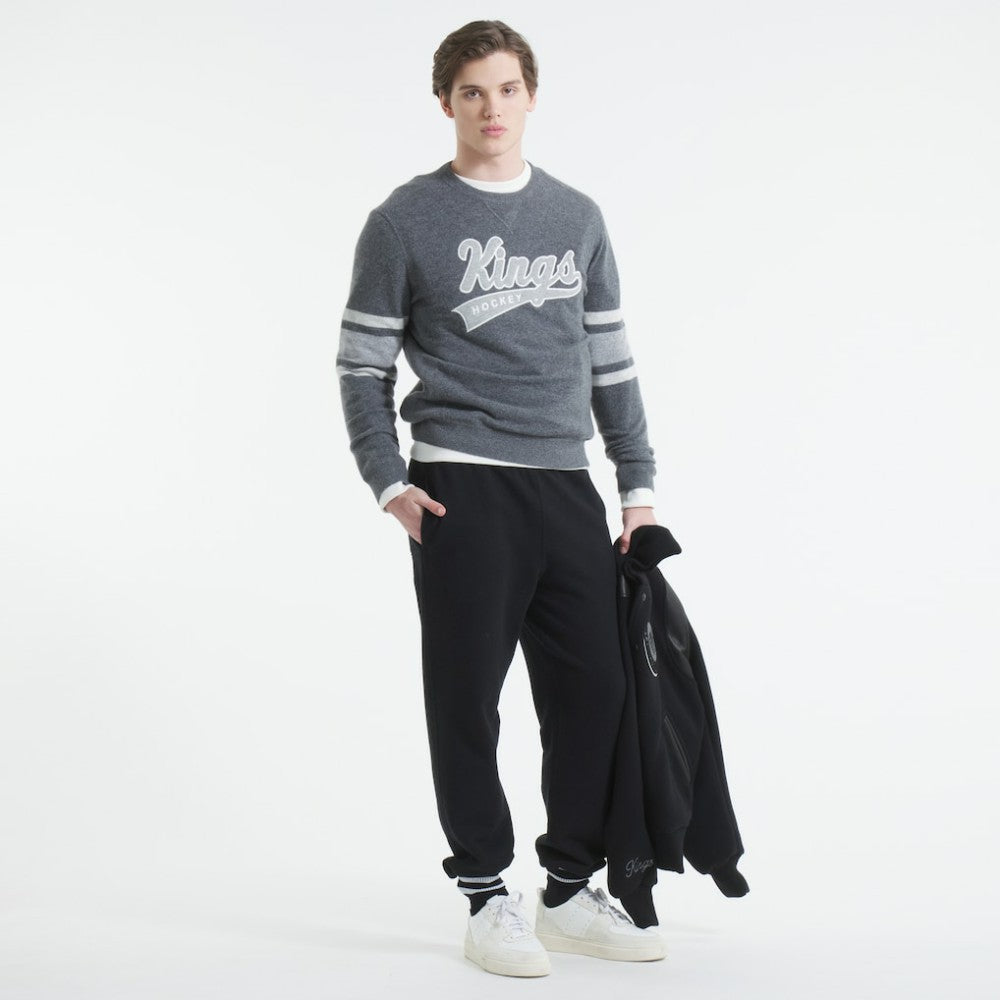 Los Angeles Kings Todd Snyder by Fanatics Cashmere Crew Sweater - Heather Gray - NHL