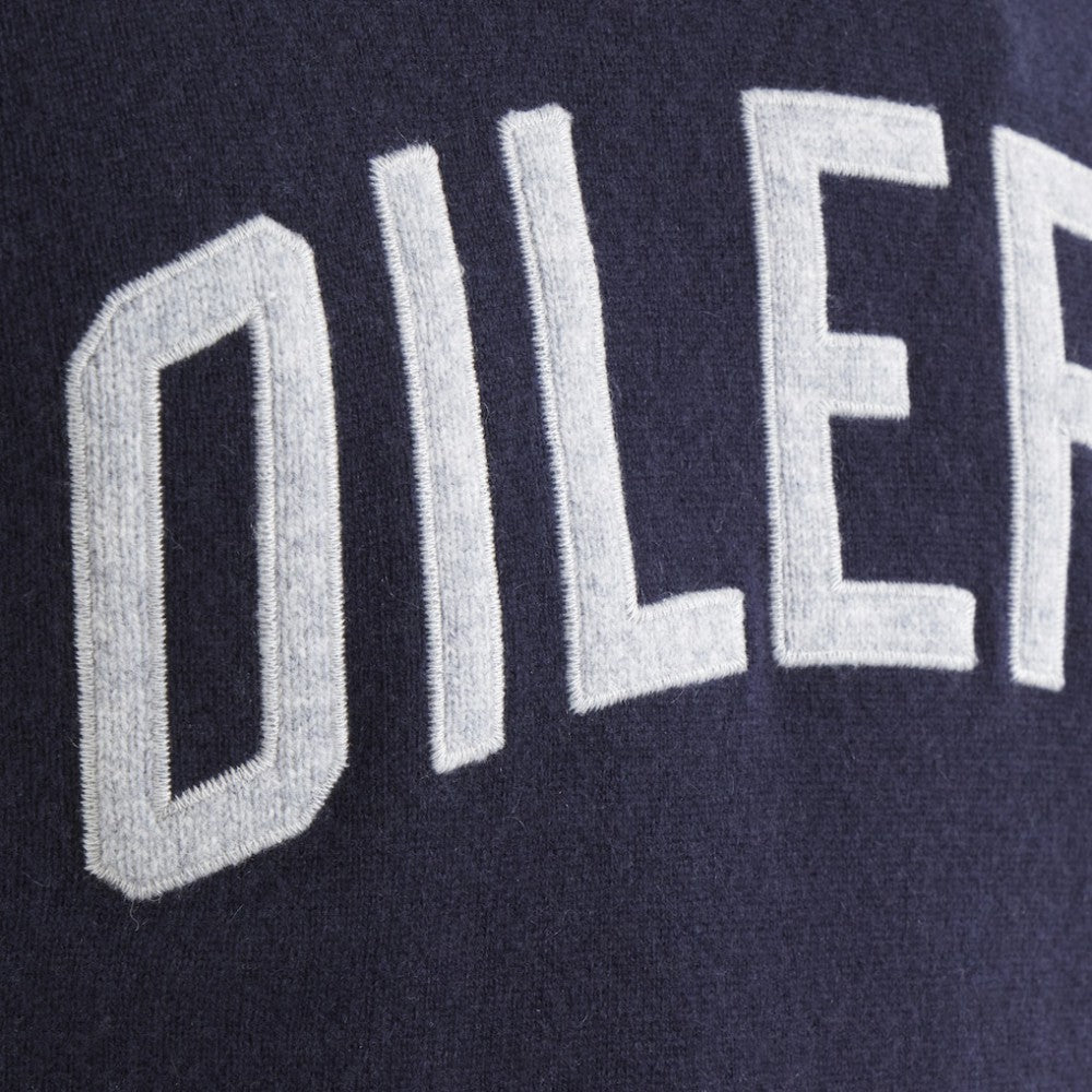 Edmonton Oilers Todd Snyder by Fanatics Cashmere Hooded Sweater - Navy - NHL