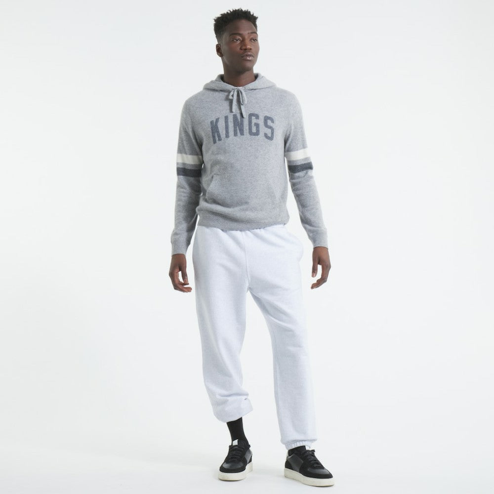 Los Angeles Kings Todd Snyder by Fanatics Cashmere Hooded Sweater - Athletic Heather Gray - NHL