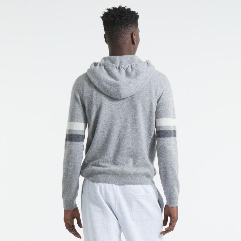Los Angeles Kings Todd Snyder by Fanatics Cashmere Hooded Sweater - Athletic Heather Gray - NHL