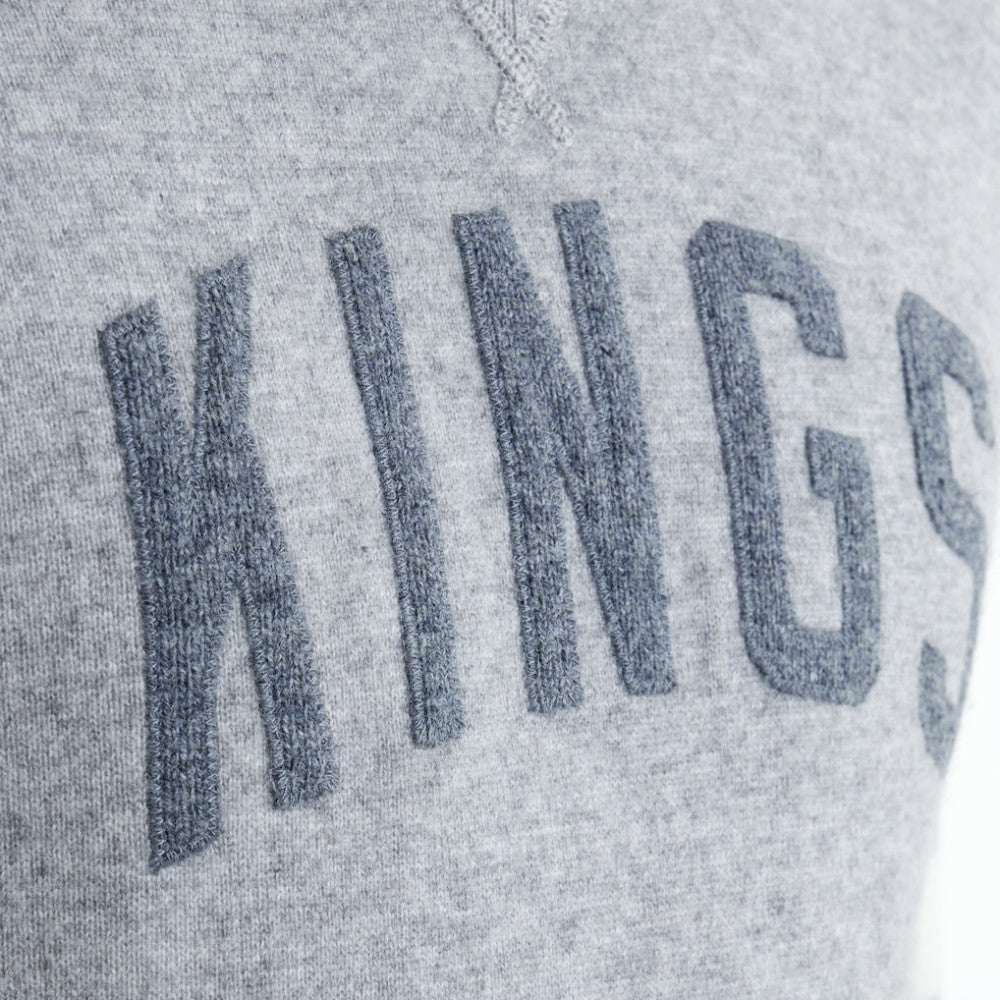 Los Angeles Kings Todd Snyder by Fanatics Cashmere Hooded Sweater - Athletic Heather Gray - NHL