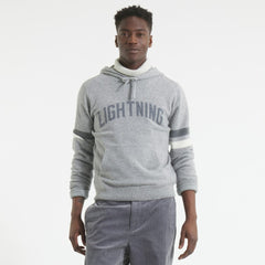 Tampa Bay Lightning Todd Snyder by Fanatics Cashmere Hooded Sweater - Athletic Heather Gray - NHL