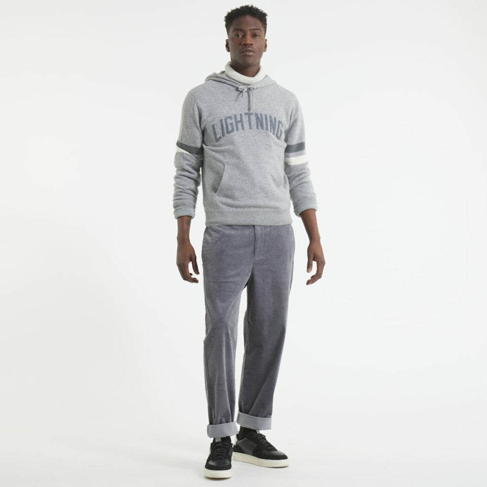 Tampa Bay Lightning Todd Snyder by Fanatics Cashmere Hooded Sweater - Athletic Heather Gray - NHL