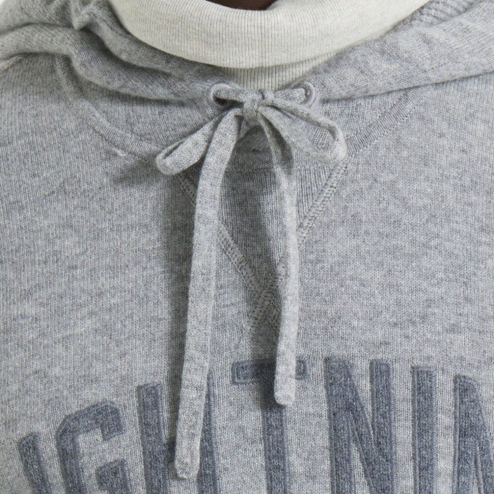 Tampa Bay Lightning Todd Snyder by Fanatics Cashmere Hooded Sweater - Athletic Heather Gray - NHL