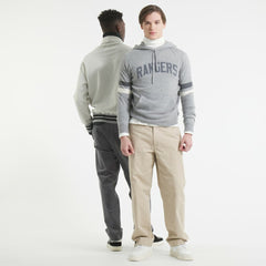 New York Rangers Todd Snyder by Fanatics Cashmere Hooded Sweater - Athletic Heather Gray - NHL