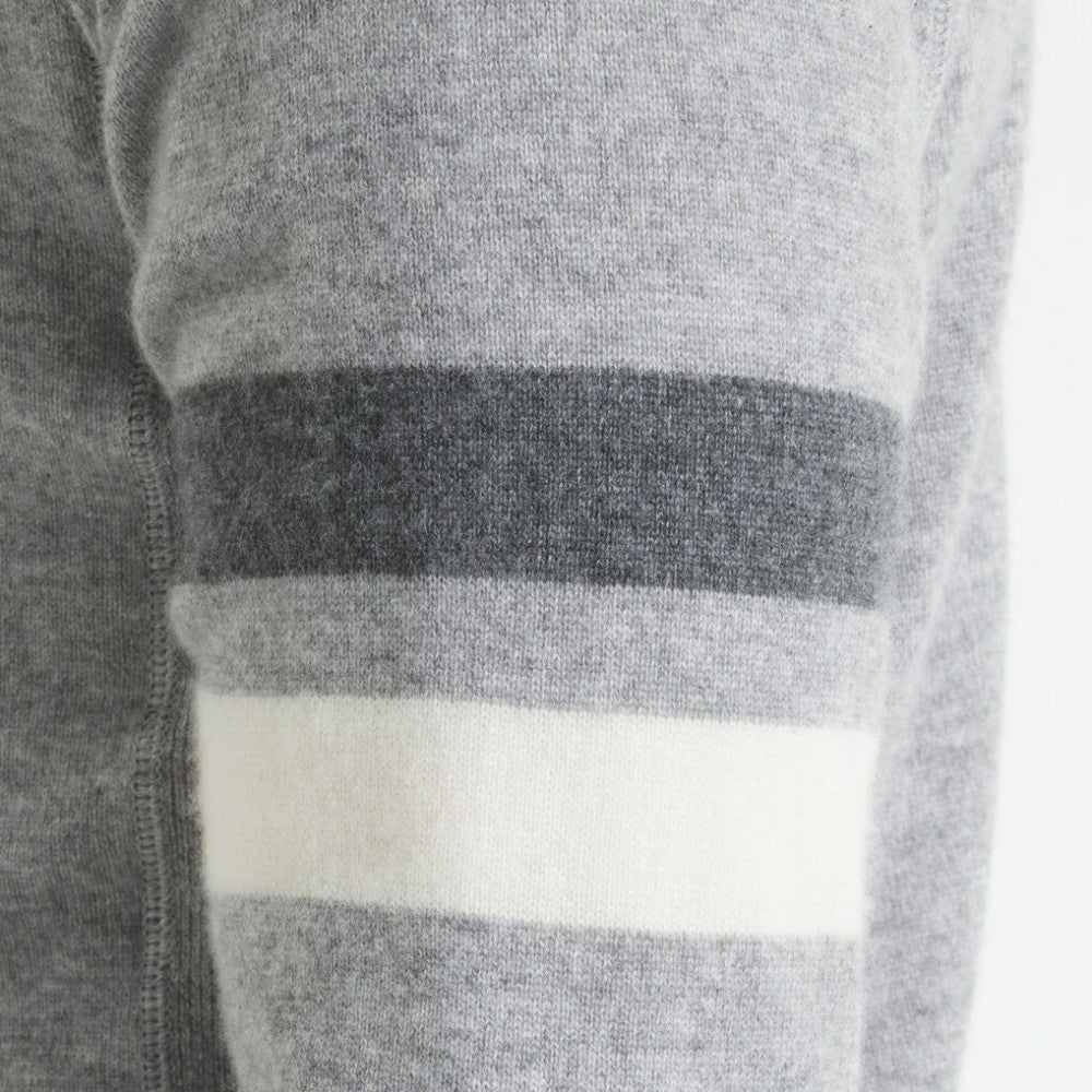 New York Rangers Todd Snyder by Fanatics Cashmere Hooded Sweater - Athletic Heather Gray - NHL