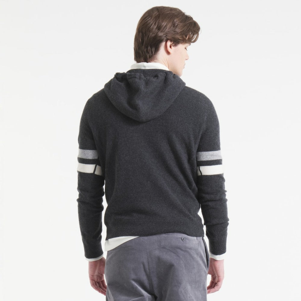 Utah Mammoth Todd Snyder by Fanatics Cashmere Hooded Sweater - Heather Black - NHL