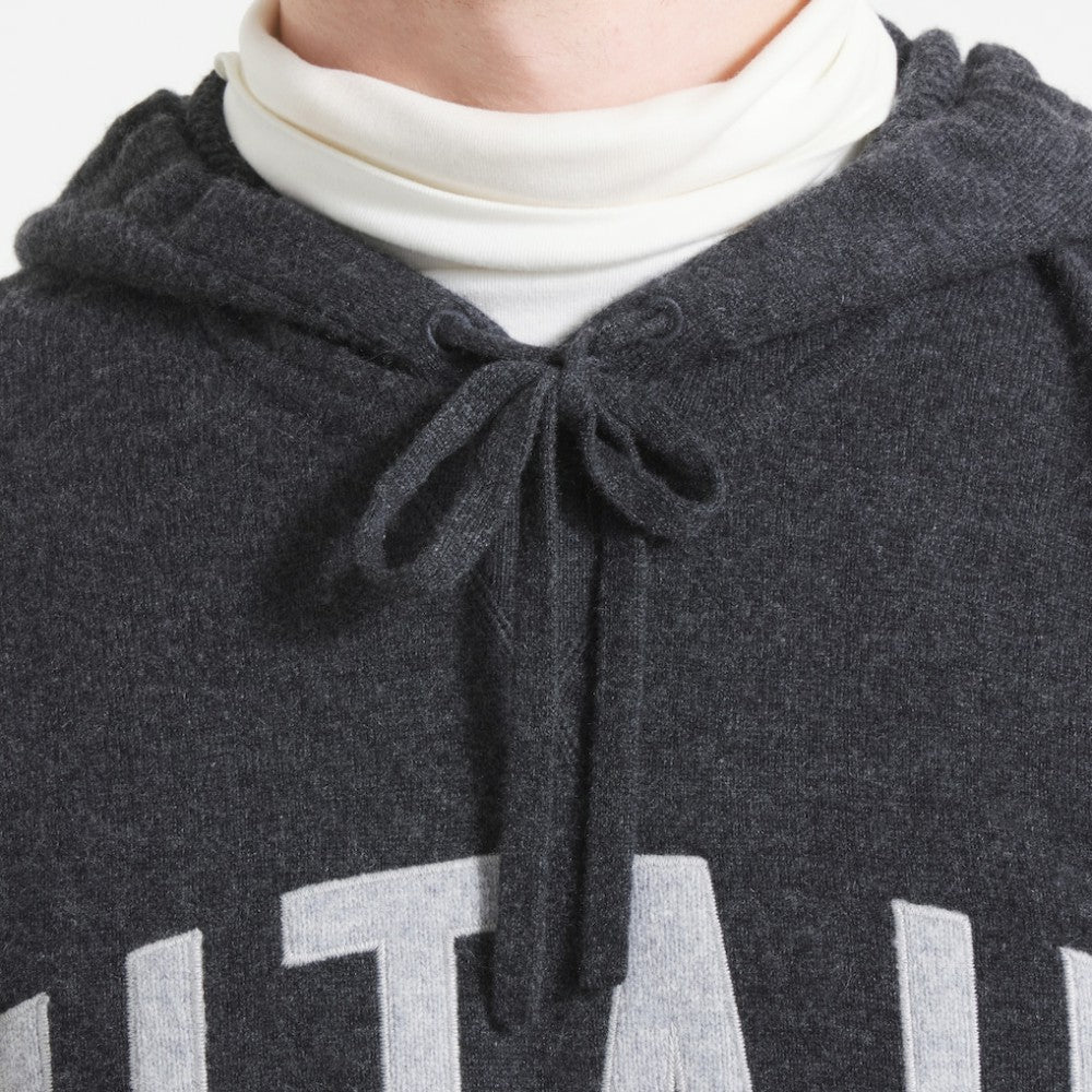 Utah Mammoth Todd Snyder by Fanatics Cashmere Hooded Sweater - Heather Black - NHL