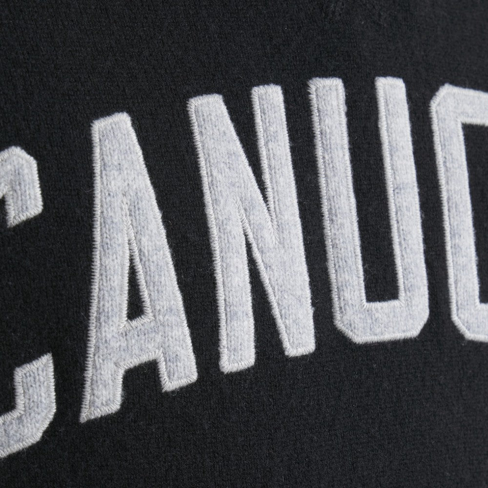 Vancouver Canucks Todd Snyder by Fanatics Cashmere Hooded Sweater - Black - NHL