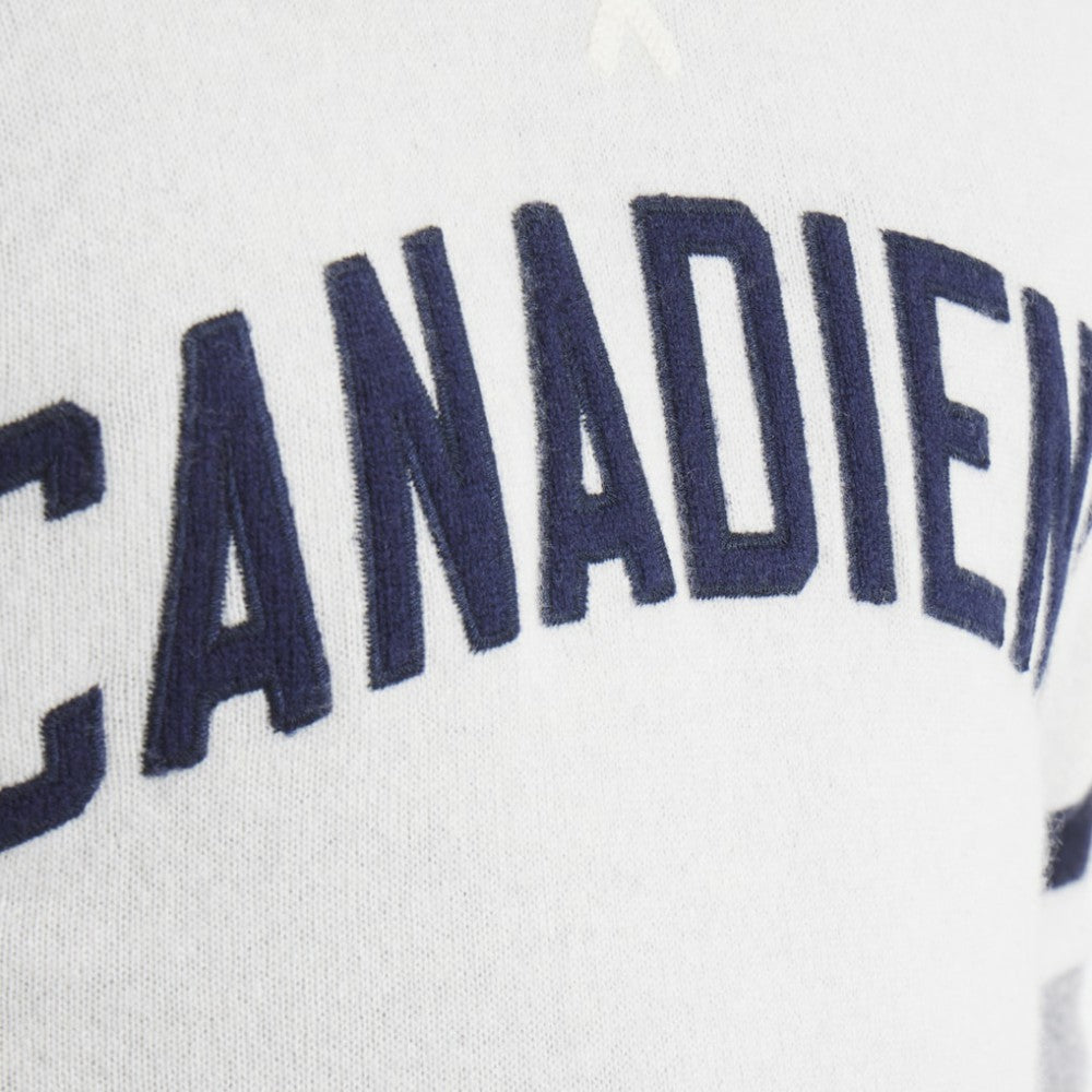 Montreal Canadiens Todd Snyder by Fanatics Cashmere Hooded Sweater - Oatmeal - NHL
