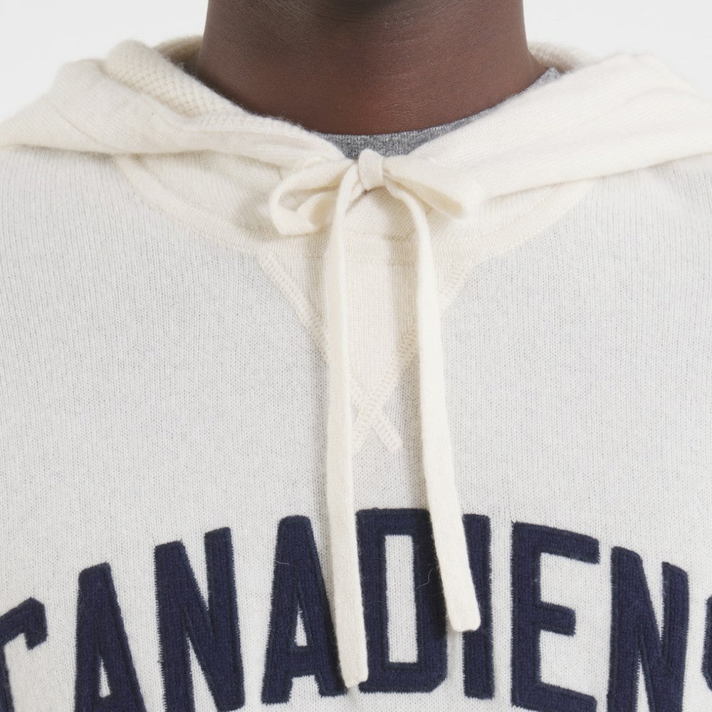 Montreal Canadiens Todd Snyder by Fanatics Cashmere Hooded Sweater - Oatmeal - NHL