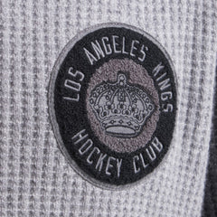 Los Angeles Kings Todd Snyder by Fanatics Cashmere Rugby Sweater - Athletic Heather Gray - NHL