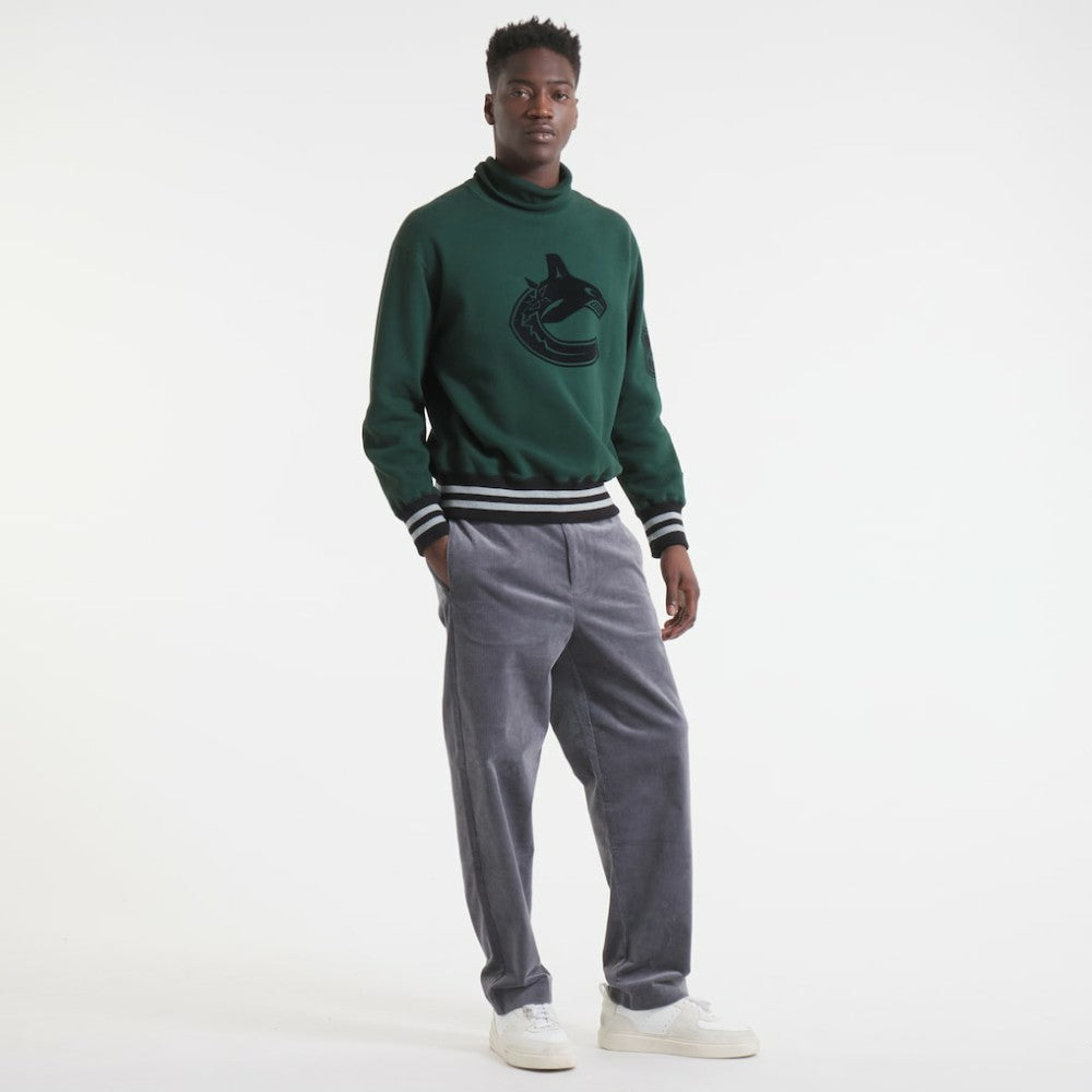 Vancouver Canucks Todd Snyder by Fanatics Relaxed Canadian Fleece Turtleneck - Dark Green - NHL