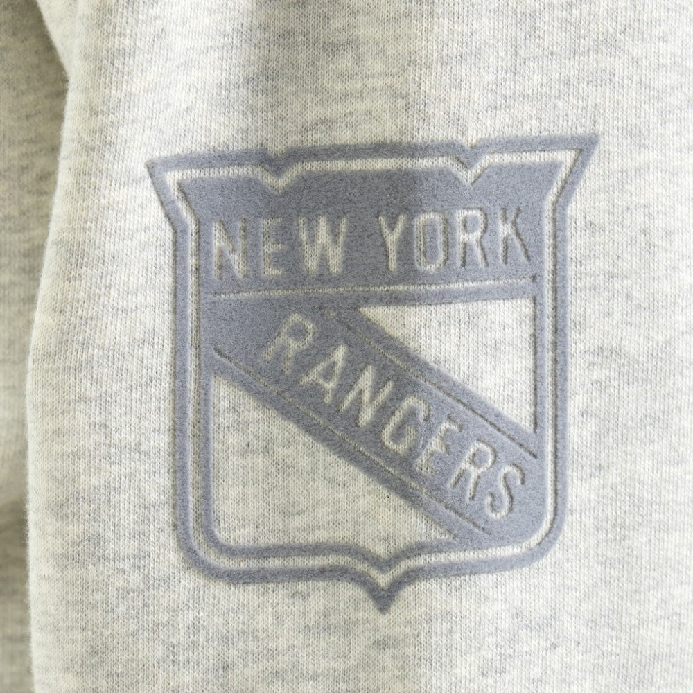 New York Rangers Todd Snyder by Fanatics Relaxed Canadian Fleece Turtleneck - Heather Gray - NHL
