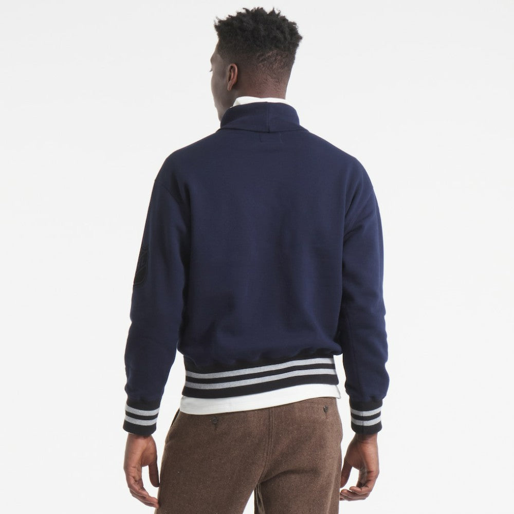 Edmonton Oilers Todd Snyder by Fanatics Relaxed Canadian Fleece Turtleneck - Navy - NHL