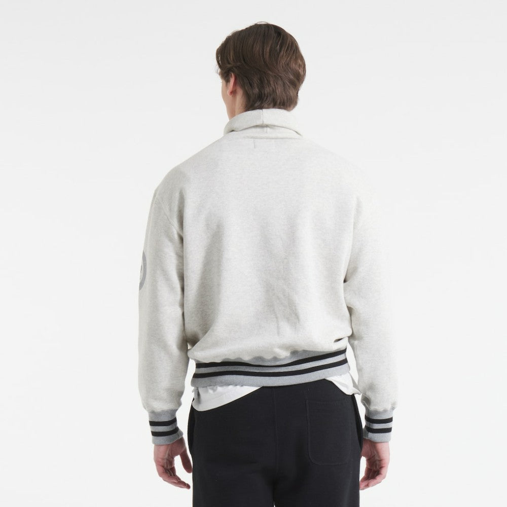 Toronto Maple Leafs Todd Snyder by Fanatics Relaxed Canadian Fleece Turtleneck - Heather Gray - NHL