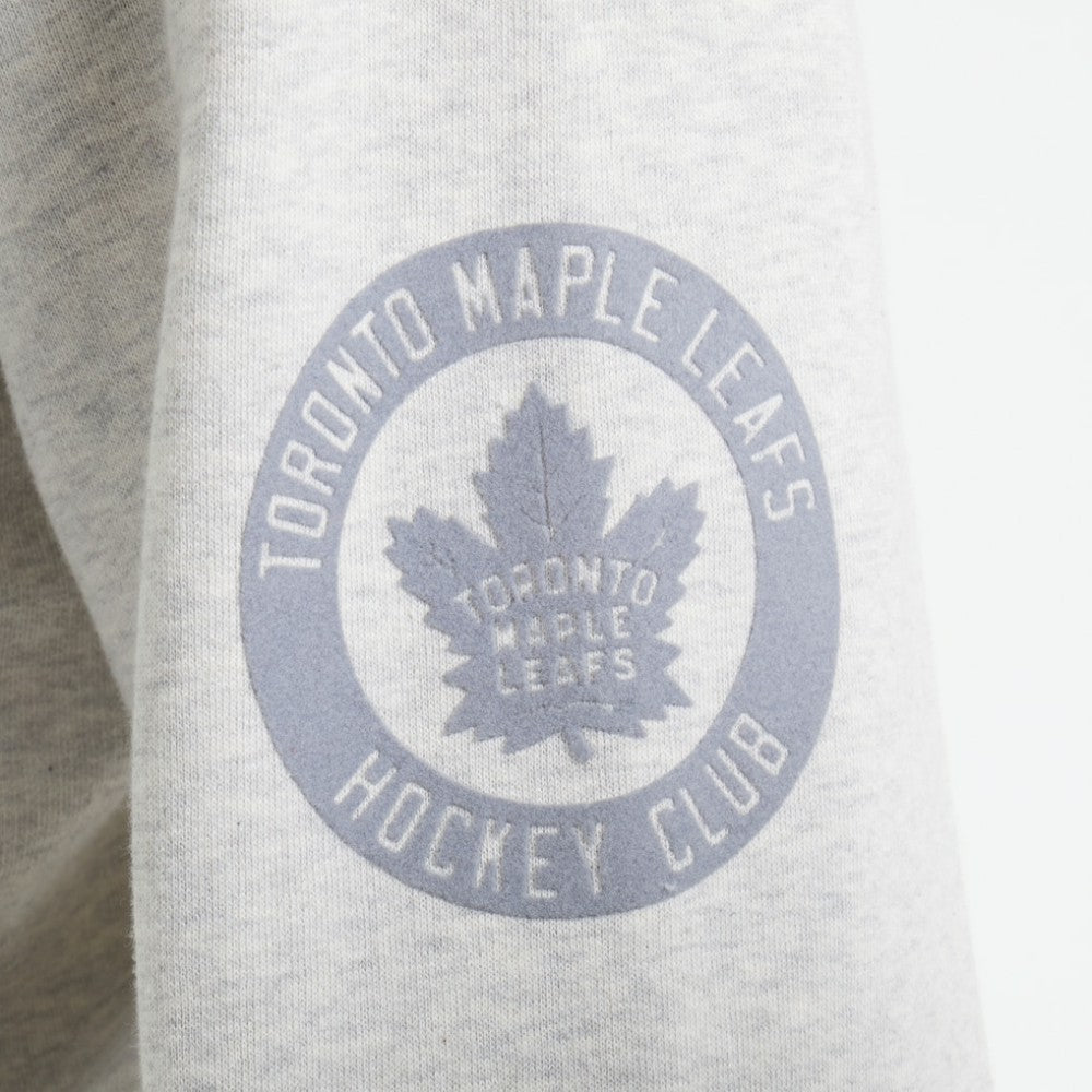 Toronto Maple Leafs Todd Snyder by Fanatics Relaxed Canadian Fleece Turtleneck - Heather Gray - NHL
