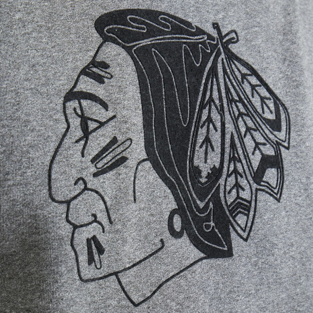 Chicago Blackhawks Todd Snyder by Fanatics Relaxed Canadian Fleece Turtleneck - Dark Heather Gray - NHL