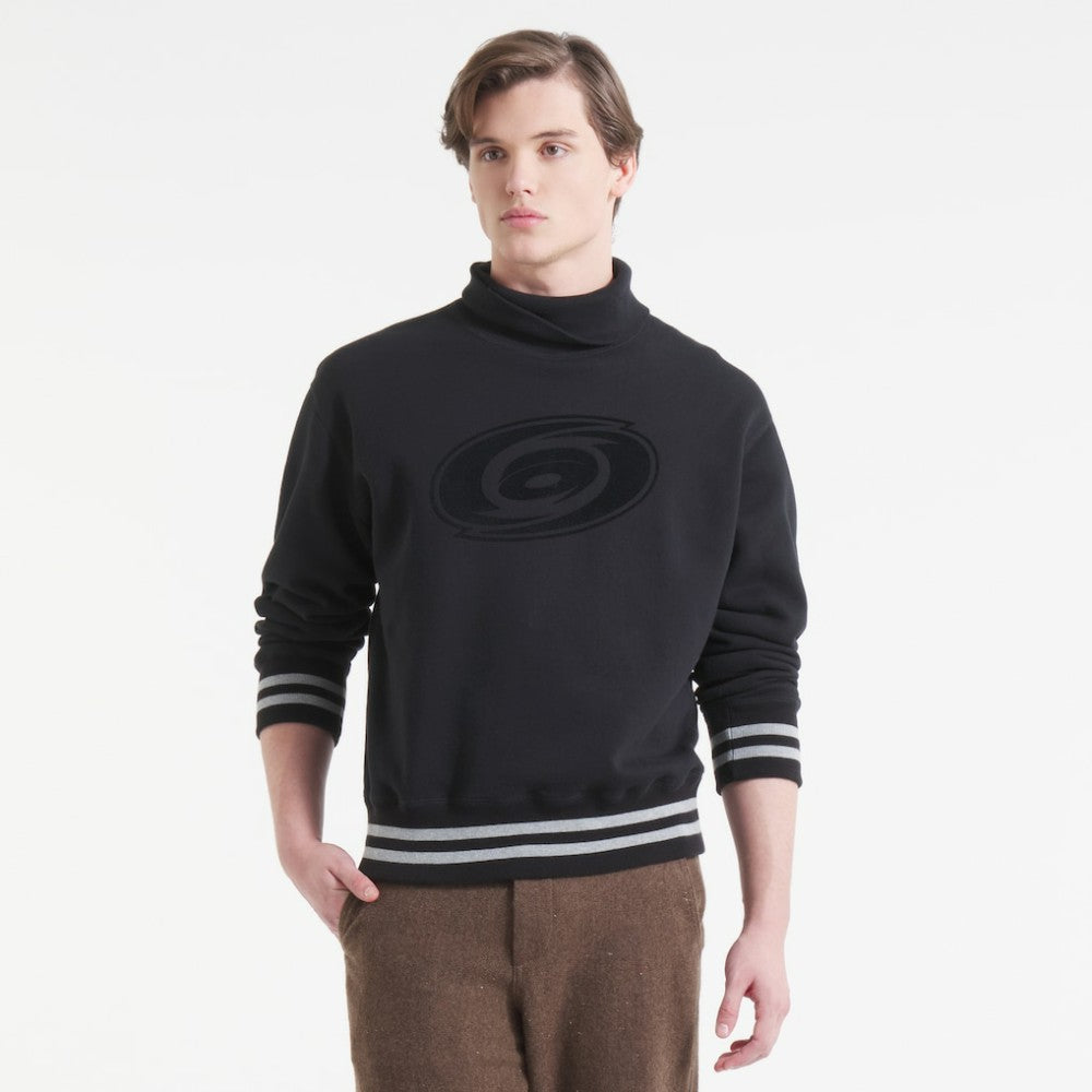 Carolina Hurricanes Todd Snyder by Fanatics Relaxed Canadian Fleece Turtleneck - Black - NHL