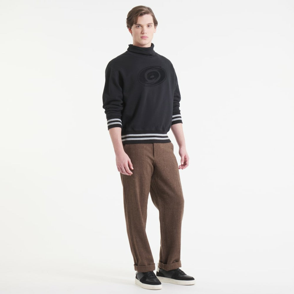 Carolina Hurricanes Todd Snyder by Fanatics Relaxed Canadian Fleece Turtleneck - Black - NHL
