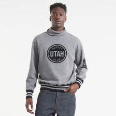 Utah Mammoth Todd Snyder by Fanatics Relaxed Canadian Fleece Turtleneck - Dark Heather Gray - NHL