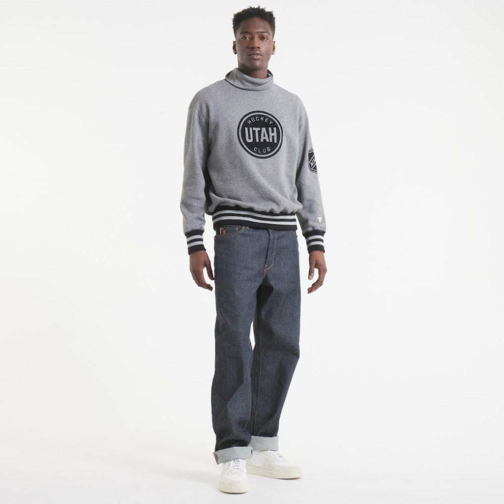 Utah Mammoth Todd Snyder by Fanatics Relaxed Canadian Fleece Turtleneck - Dark Heather Gray - NHL