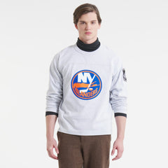 New York Islanders Todd Snyder by Fanatics Heavyweight Football Jersey - Heather Gray - NHL