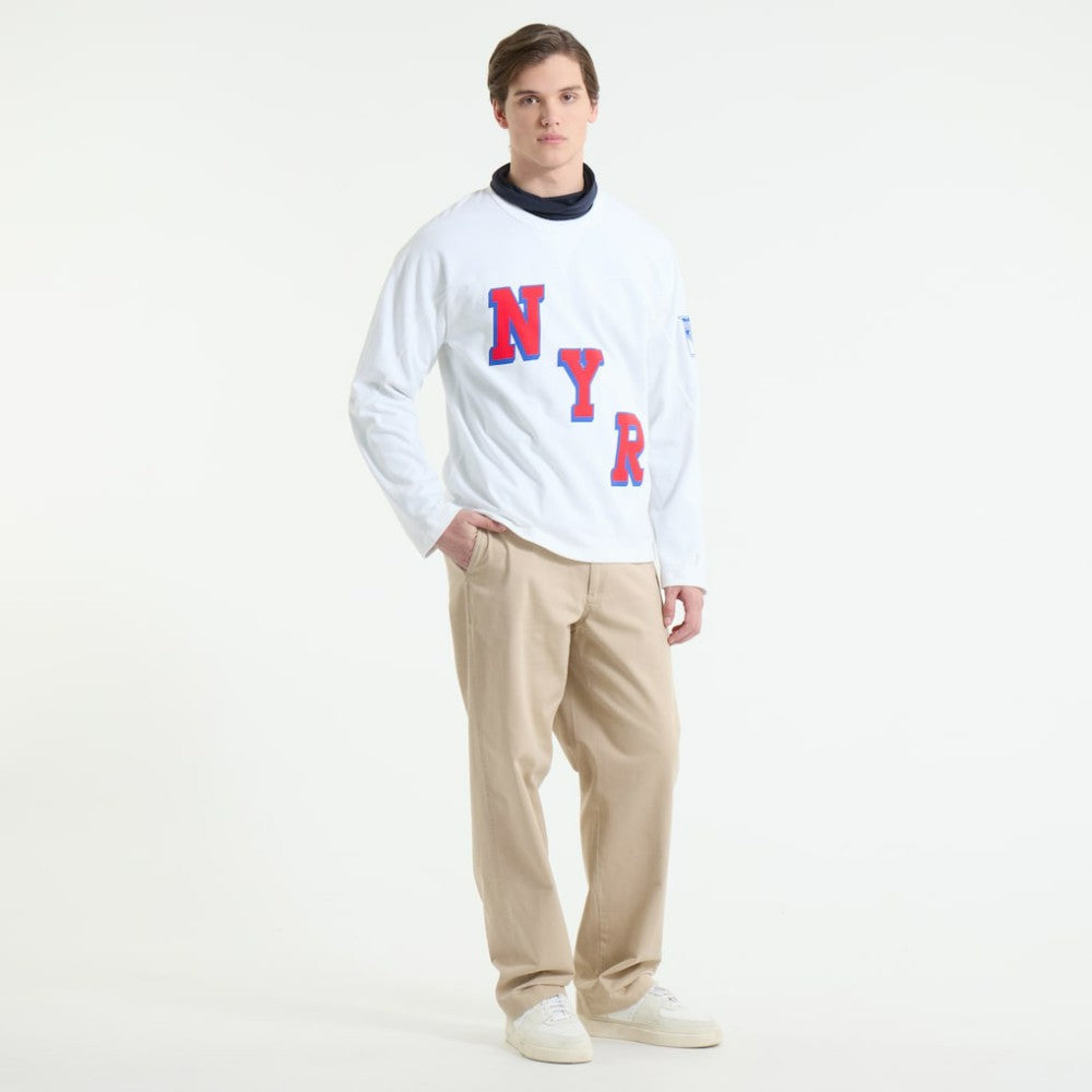 New York Rangers Todd Snyder by Fanatics Heavyweight Football Jersey - White - NHL