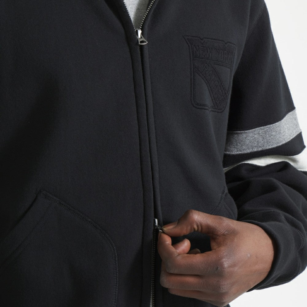 New York Rangers Todd Snyder by Fanatics Full-Zip Fleece - Black - NHL