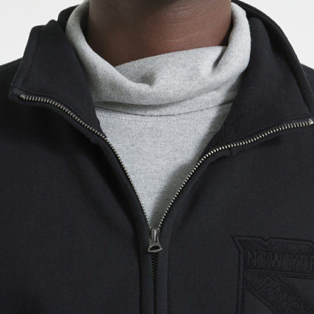 New York Rangers Todd Snyder by Fanatics Full-Zip Fleece - Black - NHL