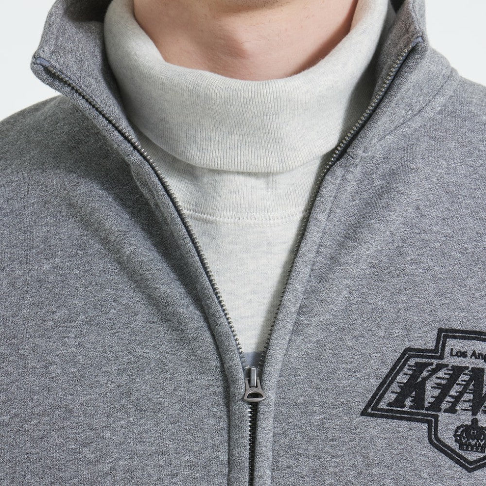 Los Angeles Kings Todd Snyder by Fanatics Full-Zip Fleece - Dark Heather Gray - NHL