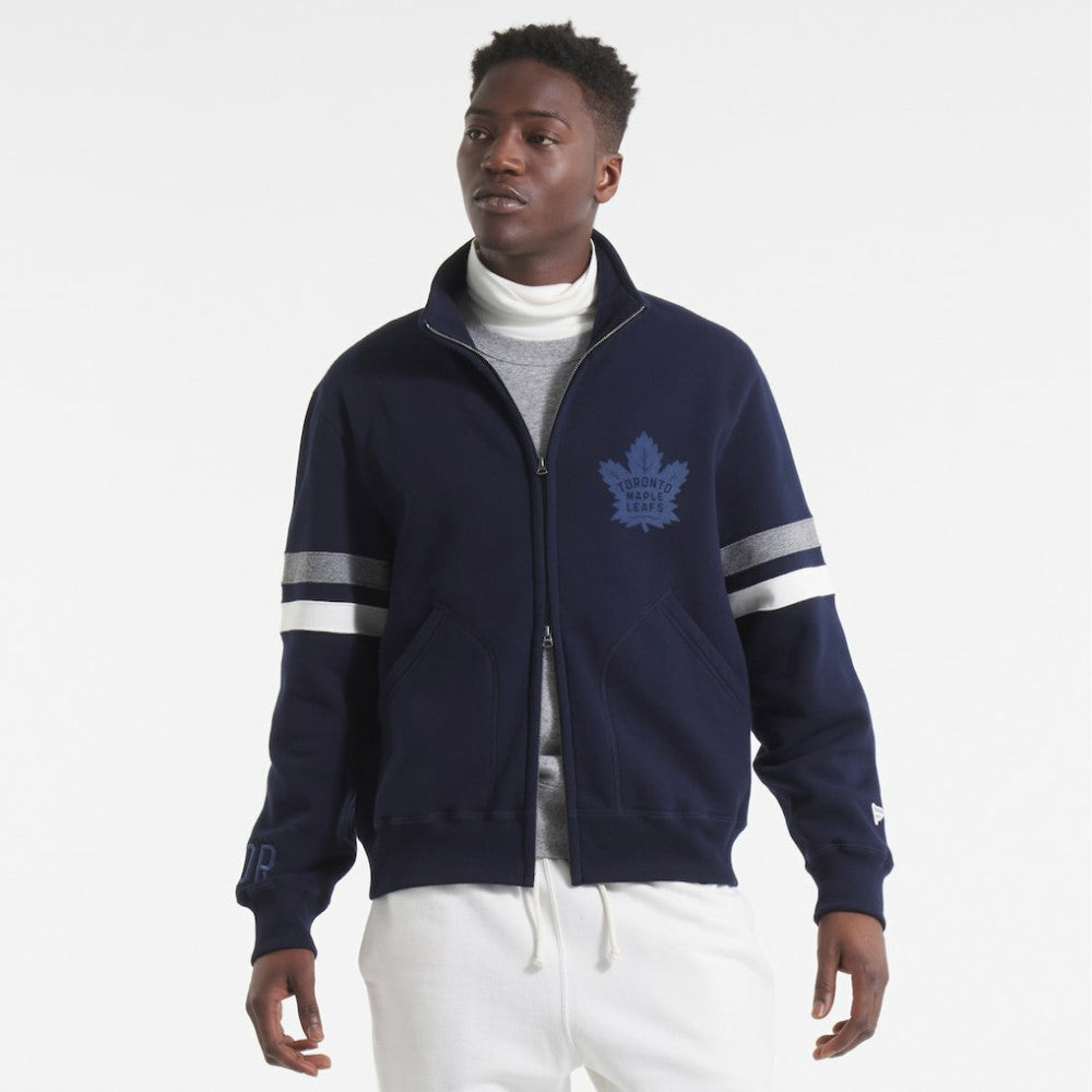 Toronto Maple Leafs Todd Snyder by Fanatics Full-Zip Fleece - Navy - NHL