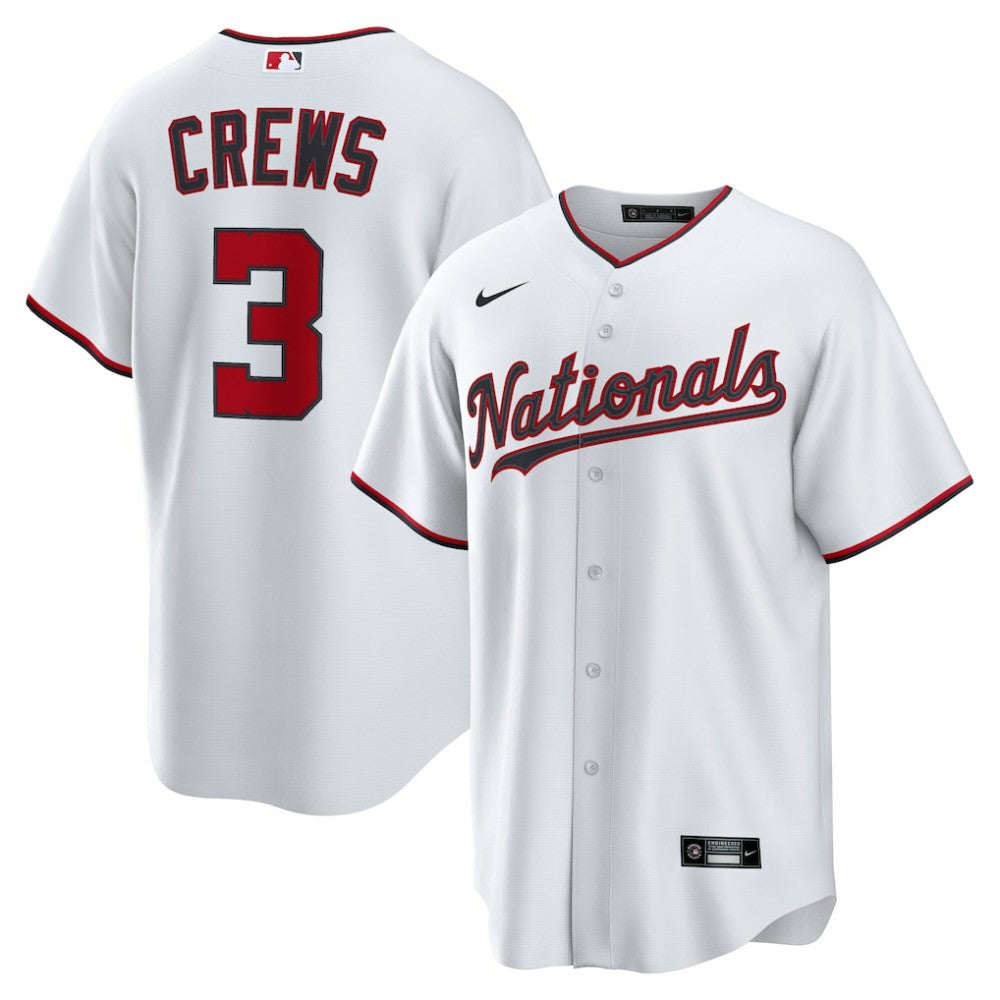 Dylan Crews Washington Nationals Nike Home Replica Jersey - MLB