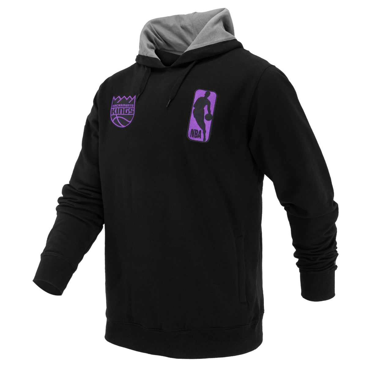 Sacramento Kings FISLL Unisex Logoman Shadow Collection Pullover Hoodie Black - NBA