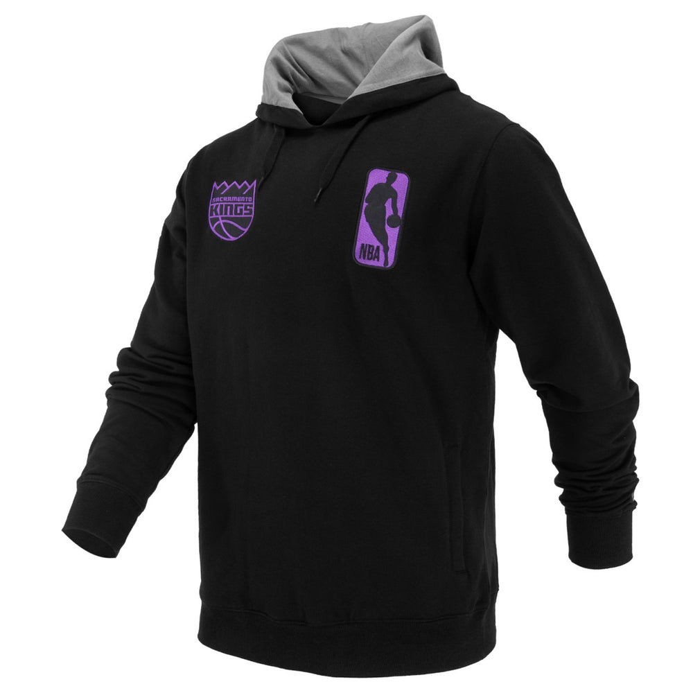Sacramento Kings FISLL Unisex Logoman Shadow Collection Pullover Hoodie Black - NBA