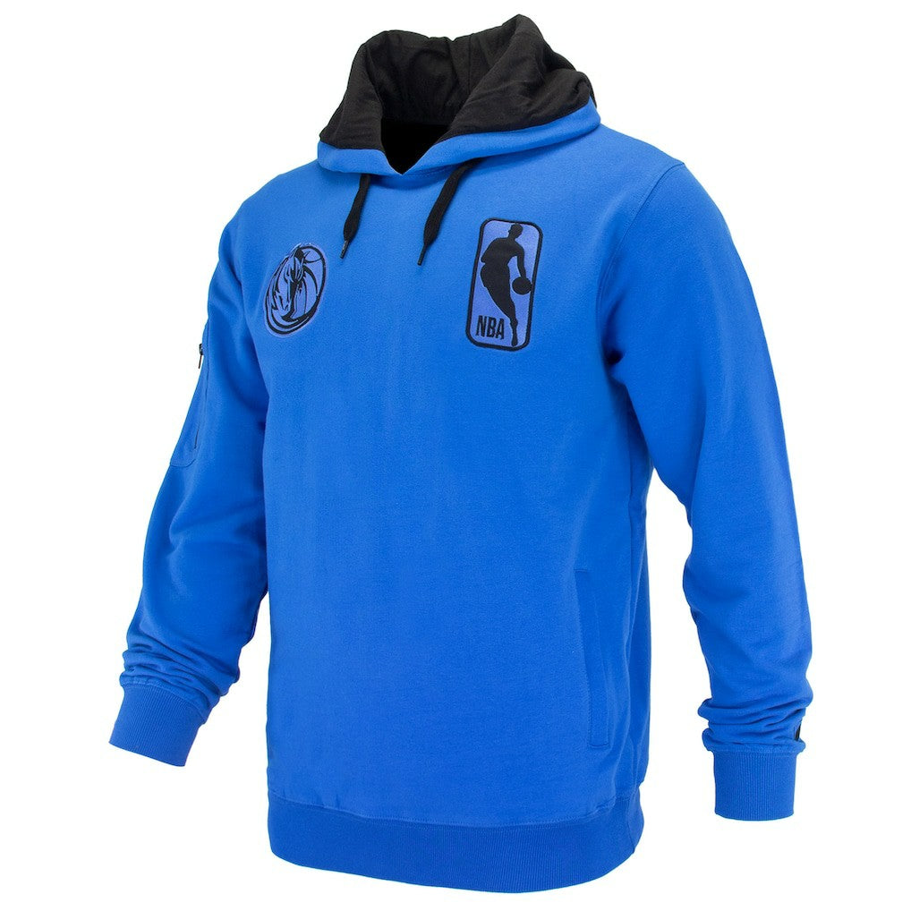Dallas Mavericks FISLL Unisex Logoman Shadow Collection Pullover Hoodie Royal - NBA