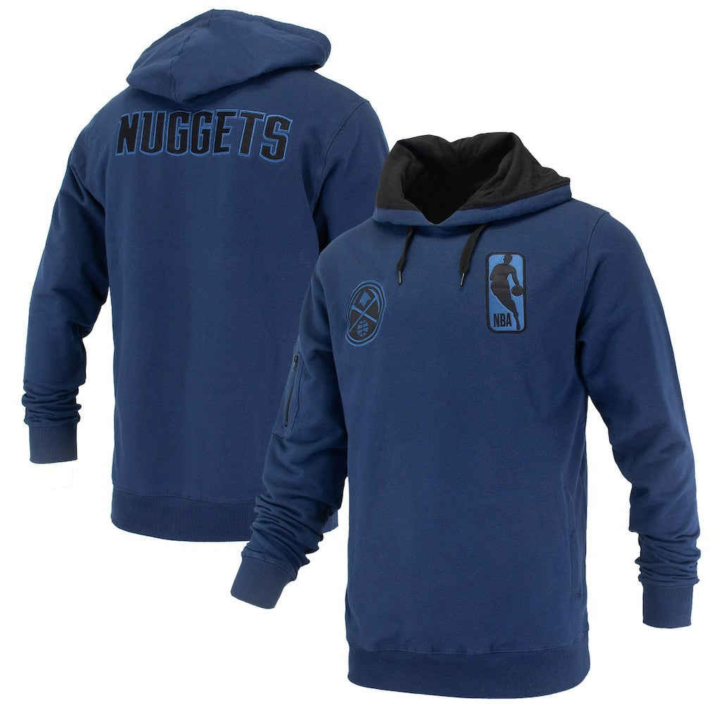 Denver Nuggets FISLL Unisex Logoman Shadow Collection Pullover Hoodie Navy - NBA