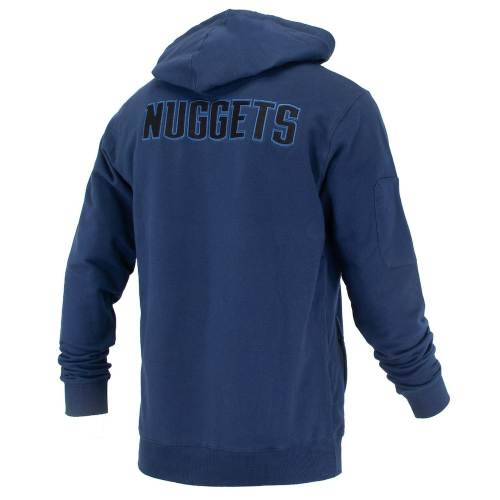 Denver Nuggets FISLL Unisex Logoman Shadow Collection Pullover Hoodie Navy - NBA