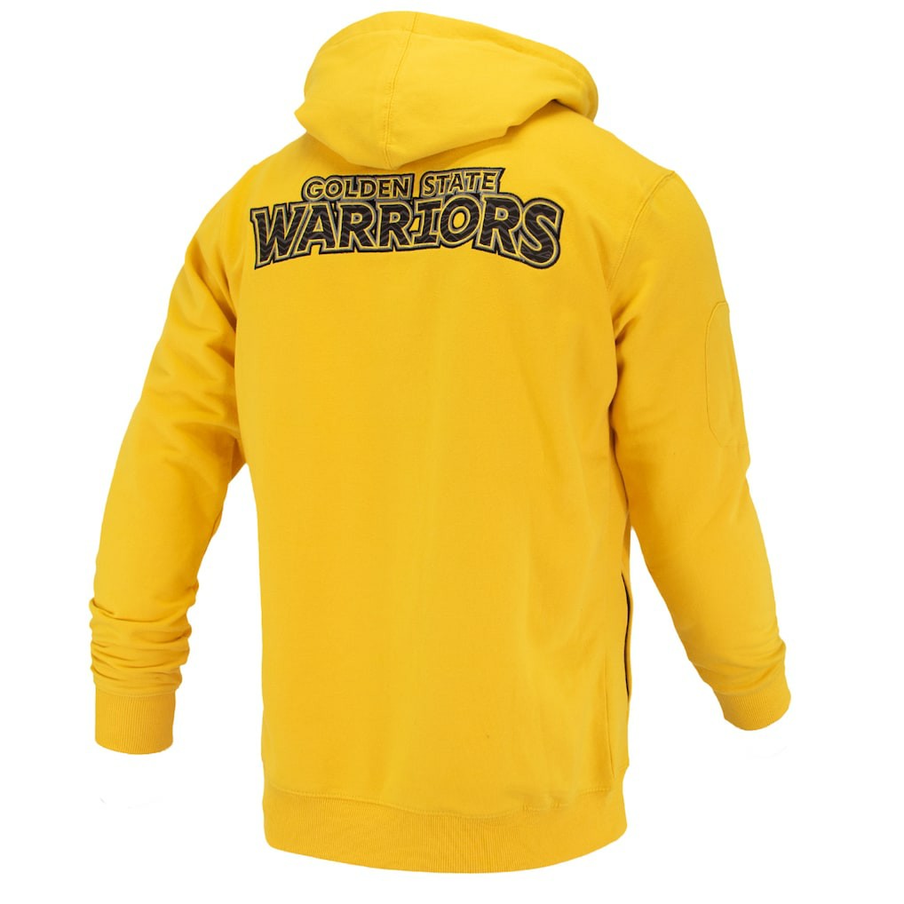 Golden State Warriors FISLL Unisex Logoman Shadow Collection Pullover Hoodie Gold - NBA
