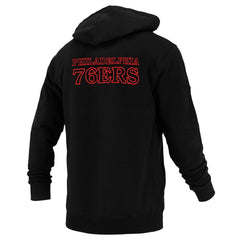 Philadelphia 76ers FISLL Unisex Logoman Shadow Collection Pullover Hoodie Black - NBA